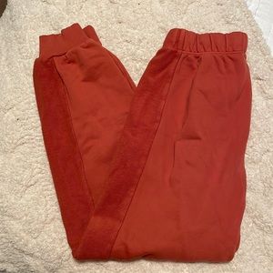 XS Aerie Burnt Orange Sweatpants